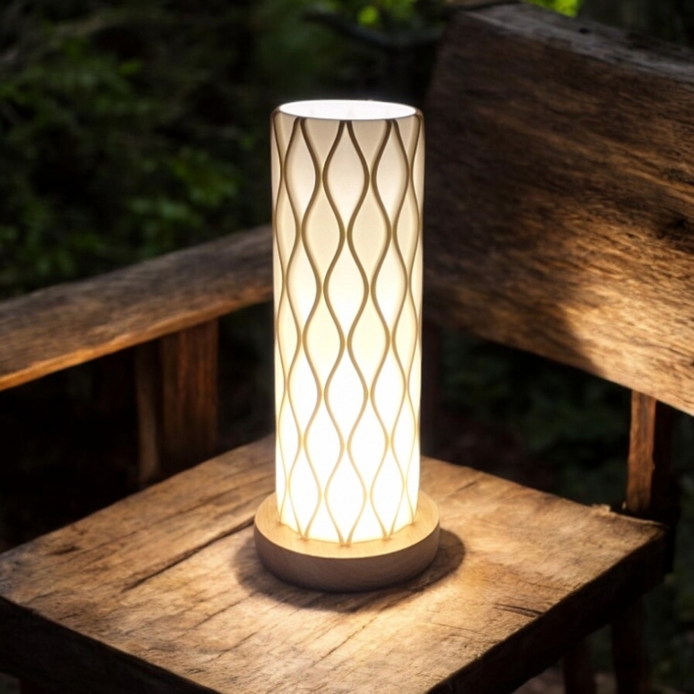 THE RIPPLE! Homemade! LED lamp!